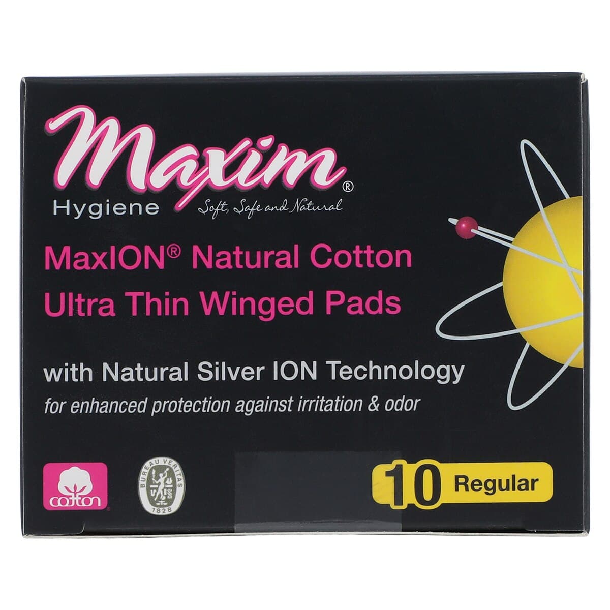 MaxION Ultrathin Wing Pads, Regular, Chlorine Free, White, 10/Pk thumbnail 5