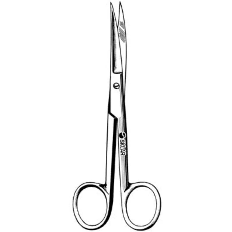 Sklar Operating Scissors, 6-1/2" Curved, Stainless Steel, Non-Sterile, Reusable - Operating Scissor 6-1/2"Curved - Image 1