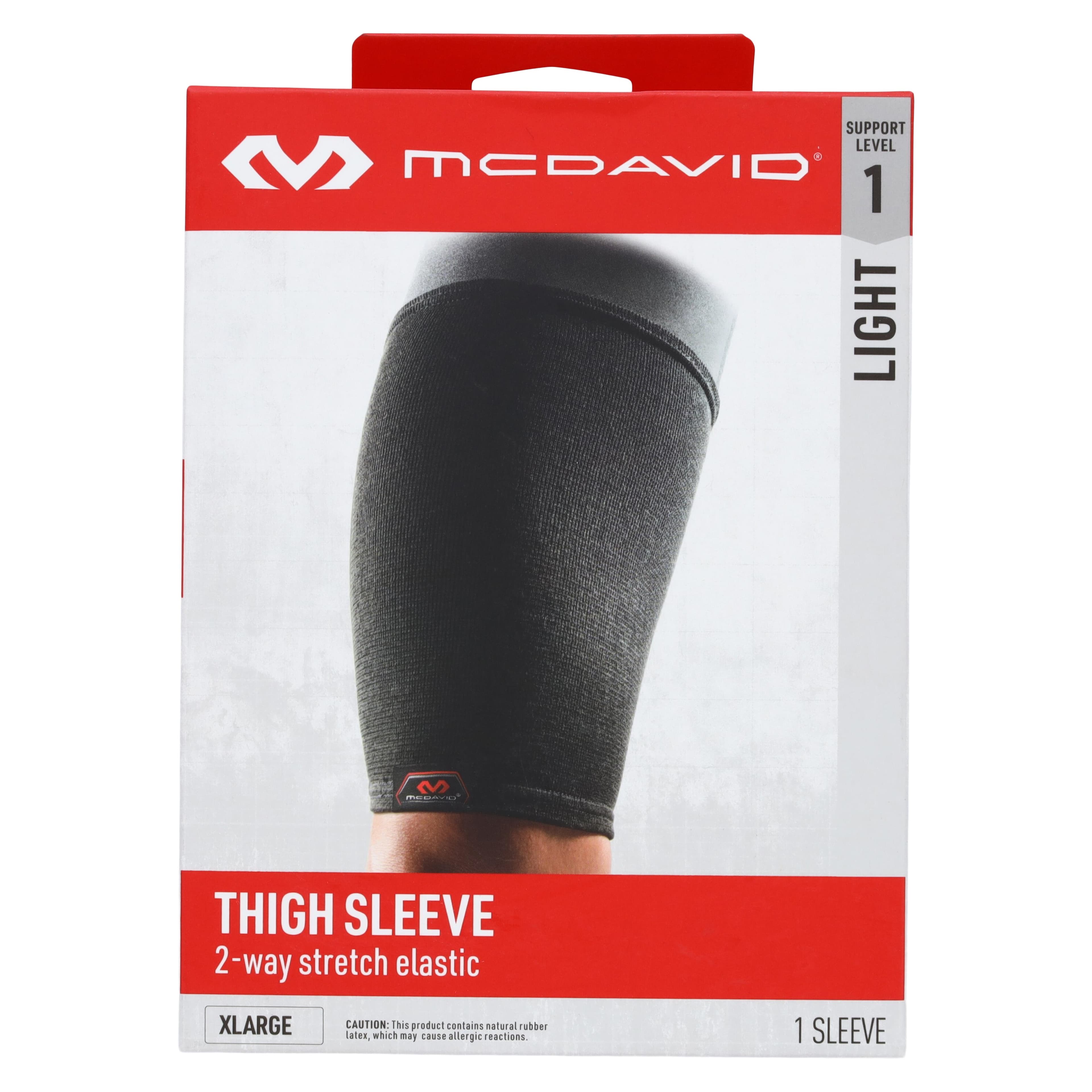 Thigh Sleeve Elastic Compression Sleeve, Adult X-Large, Black thumbnail 6