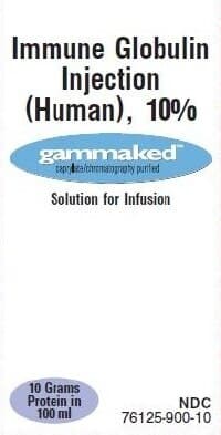 Gammaked Immune Globulin Injection 10% SDV 100mL Each - Gammaked-Immune Globulin - Image 1