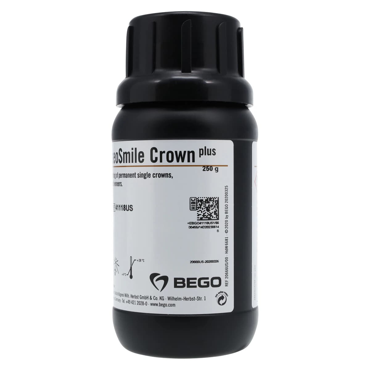 VarseoSmile Crown Plus A2 250g, Ceramic-Filled Hybrid Resin for 3D Printing Permanent Restorations thumbnail 5