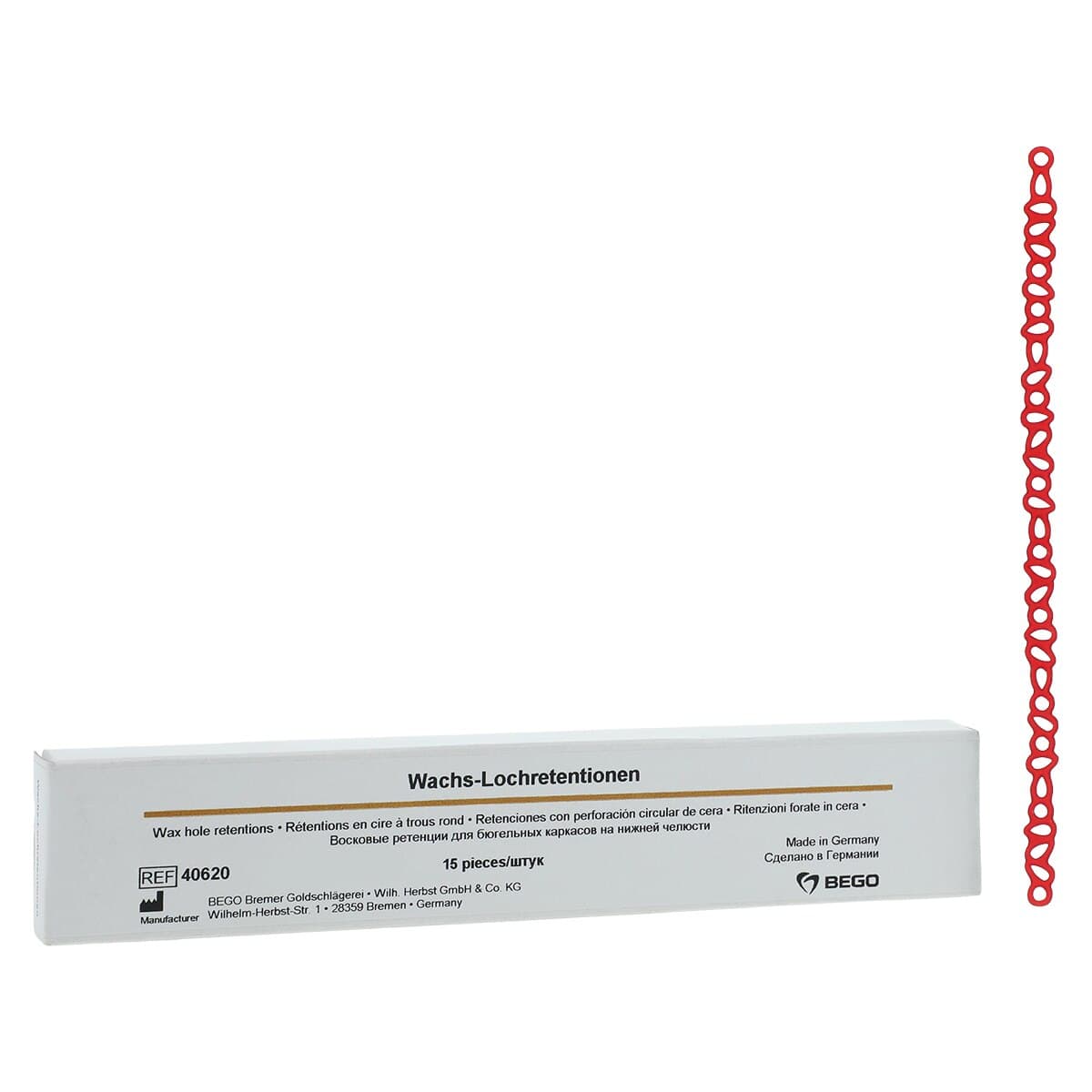 Bego USA Wax Hole Retentions, 15/Package thumbnail 2