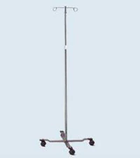 Graham-Field Chrome Plated IV Pole, 2 Hook - IV Pole Chrome Plated - Image 1