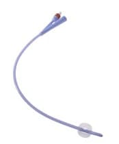 Dover 2-Way Foley Catheter, Straight Tip, Silicone, 26 Fr, 3 cc Balloon - Cath Foley Silicone 26fr - Image 1