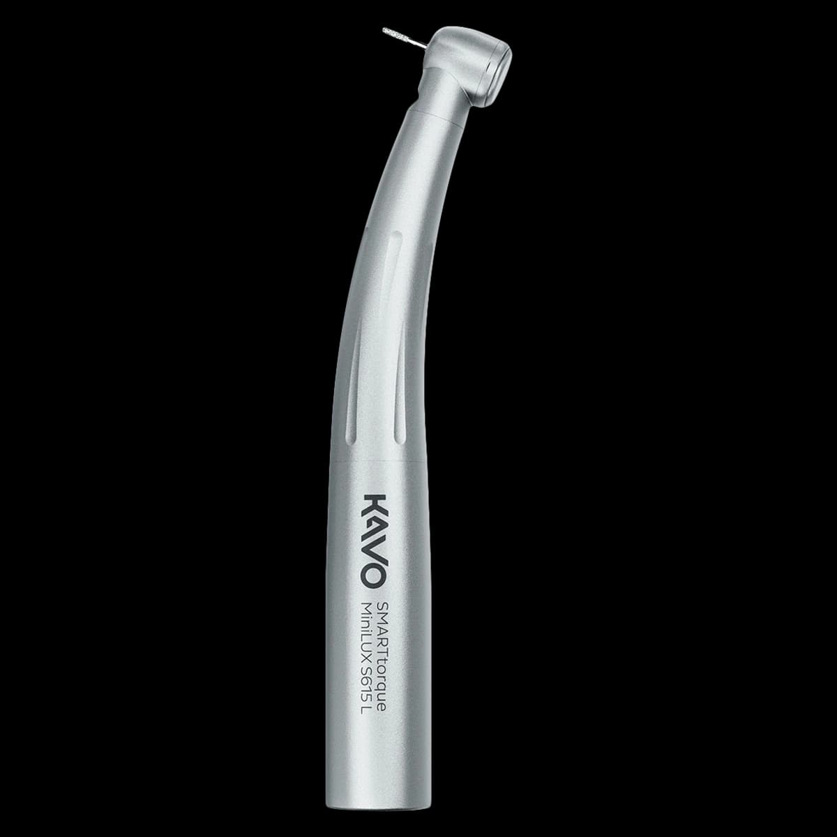 KaVo SMARTtorque Mini LUX S615 L High-Speed Air Handpiece, Contra Angle, Push Button Autochuck, Mini Head, Fiber Optic, 1 Spray, MULTIflex LUX, 1.008.1643 - SMARTtorque® High Speed Air Handpieces – Contra Angle, Push Button Autochuck - S615 L, Mini Head, Fiber Optic, 1 Spray, MULTIflex LUX  - Image 1