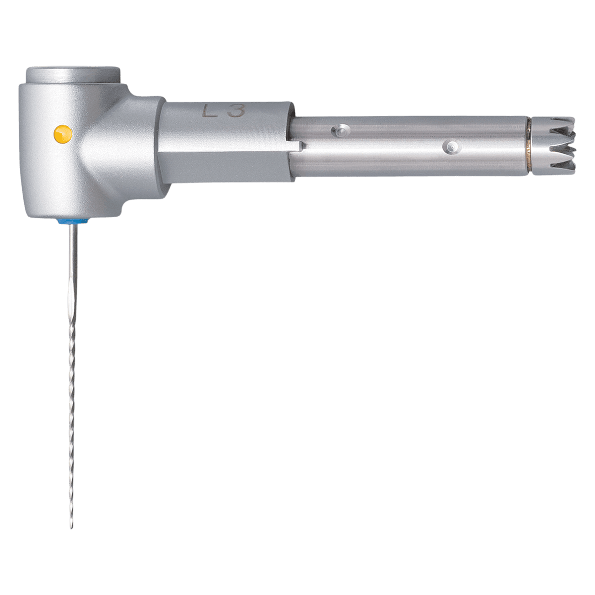 KaVo INTRA LUX L3 Reduction Head, Yellow, Endodontic Attachment, Autochuck Push Button, Electric - INTRA LUX Attachment Heads – Yellow, Specialty, L3 Reduction Head - INTRA LUX Attachment Heads – Yellow, Specialty, L3 Reduction Head - Image 1
