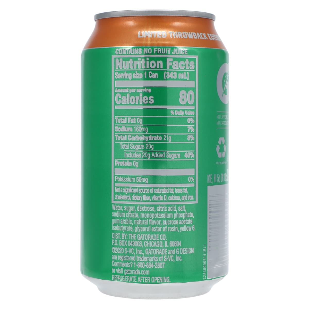 Gatorade Thirst Quencher Orange Sports Drink, 11.6 oz Can, 24/Case thumbnail 2