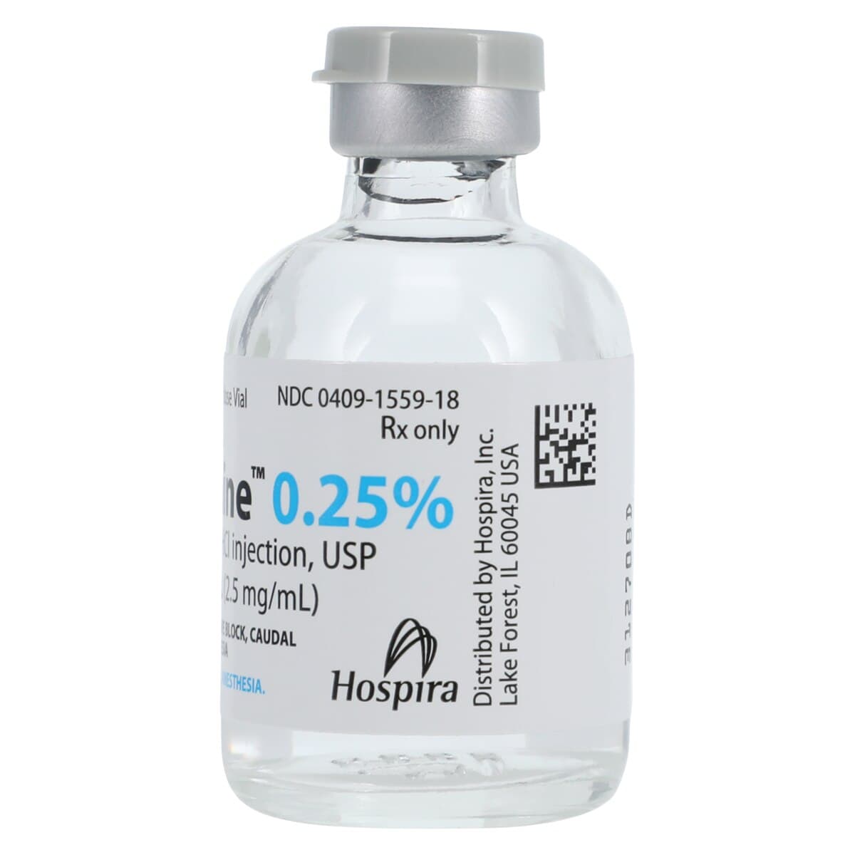 Marcaine Injection 0.25% Preservative Free, Single Dose Vial, 10mL, 10/Package thumbnail 3