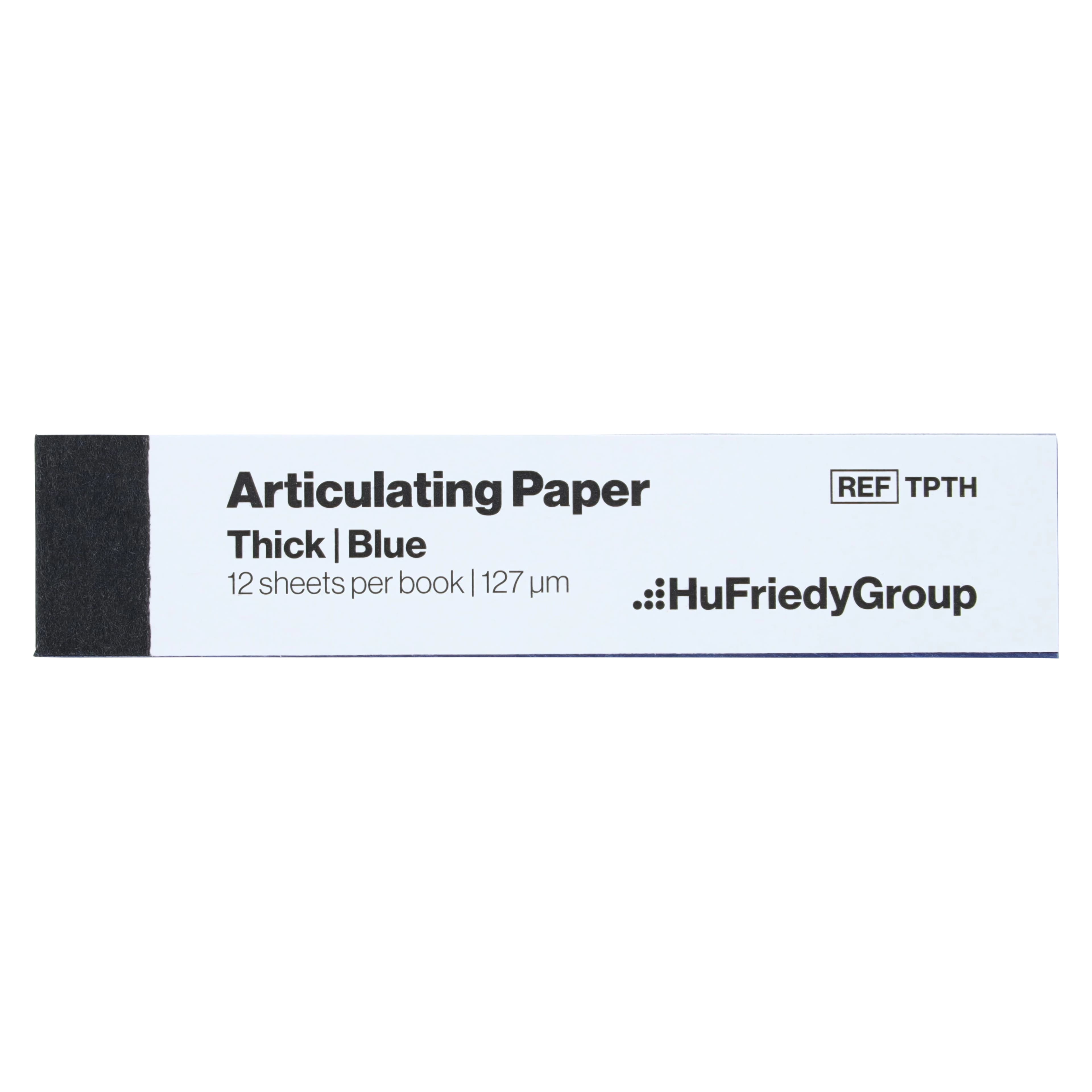 Crosstex Thick Blue Articulating Paper, 0.005" (127 Microns), 12 Books of 12 Sheets (144 Sheets/Box), TPTH thumbnail 3