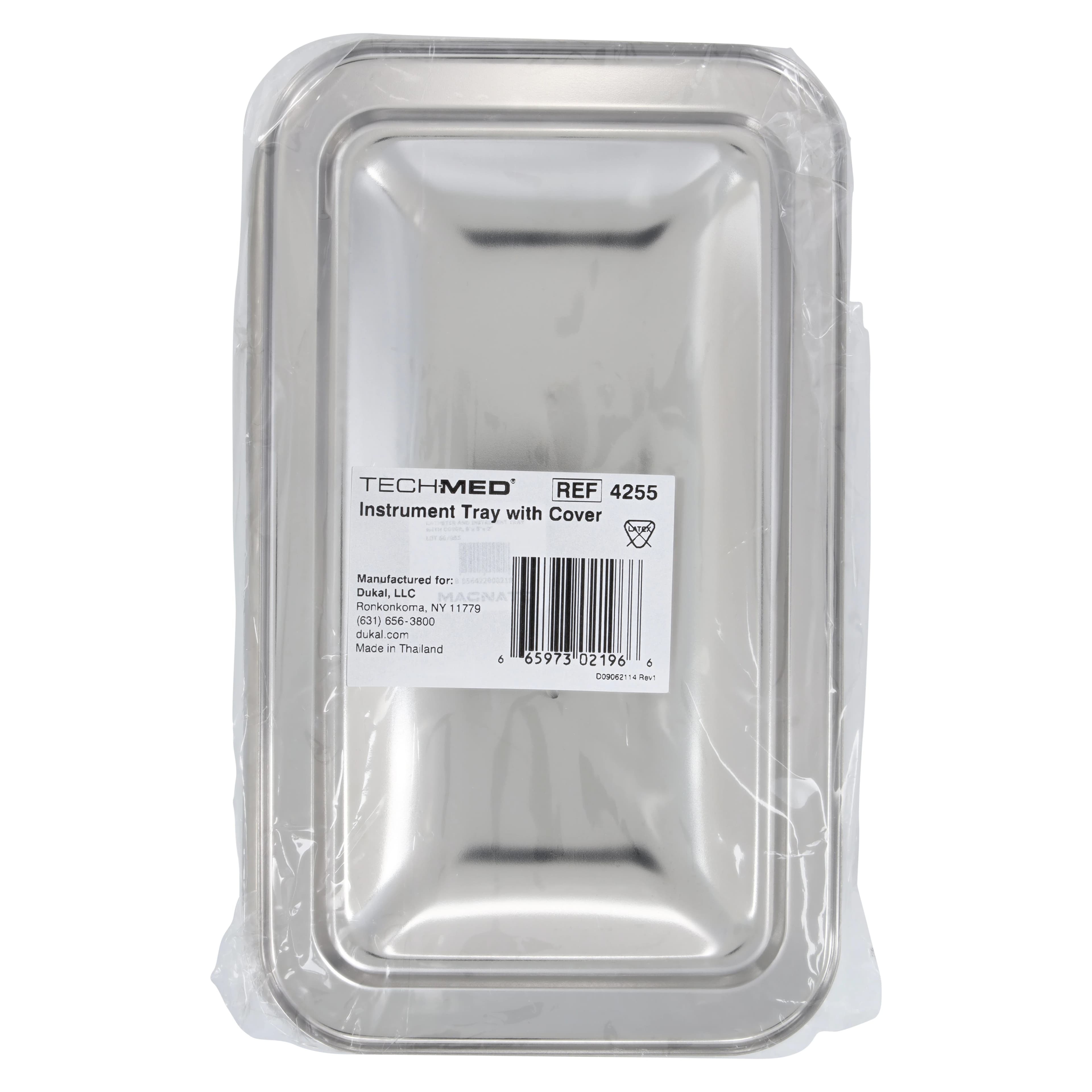 Dukal Stainless Steel Instrument Tray with Lid, 8-7/8 x 5 x 2 Inches, Each thumbnail 4