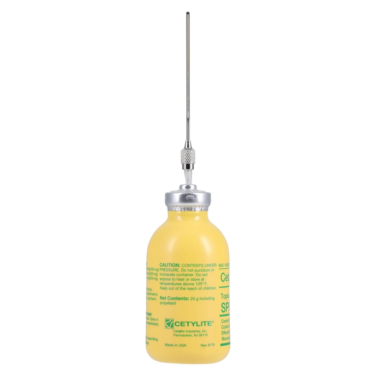 Cetacaine Topical Anesthetic Spray, 20g Bottle with Cannula, Benzocaine 14% / Butamben 2% / Tetracaine HCl 2%, 0220 thumbnail 5