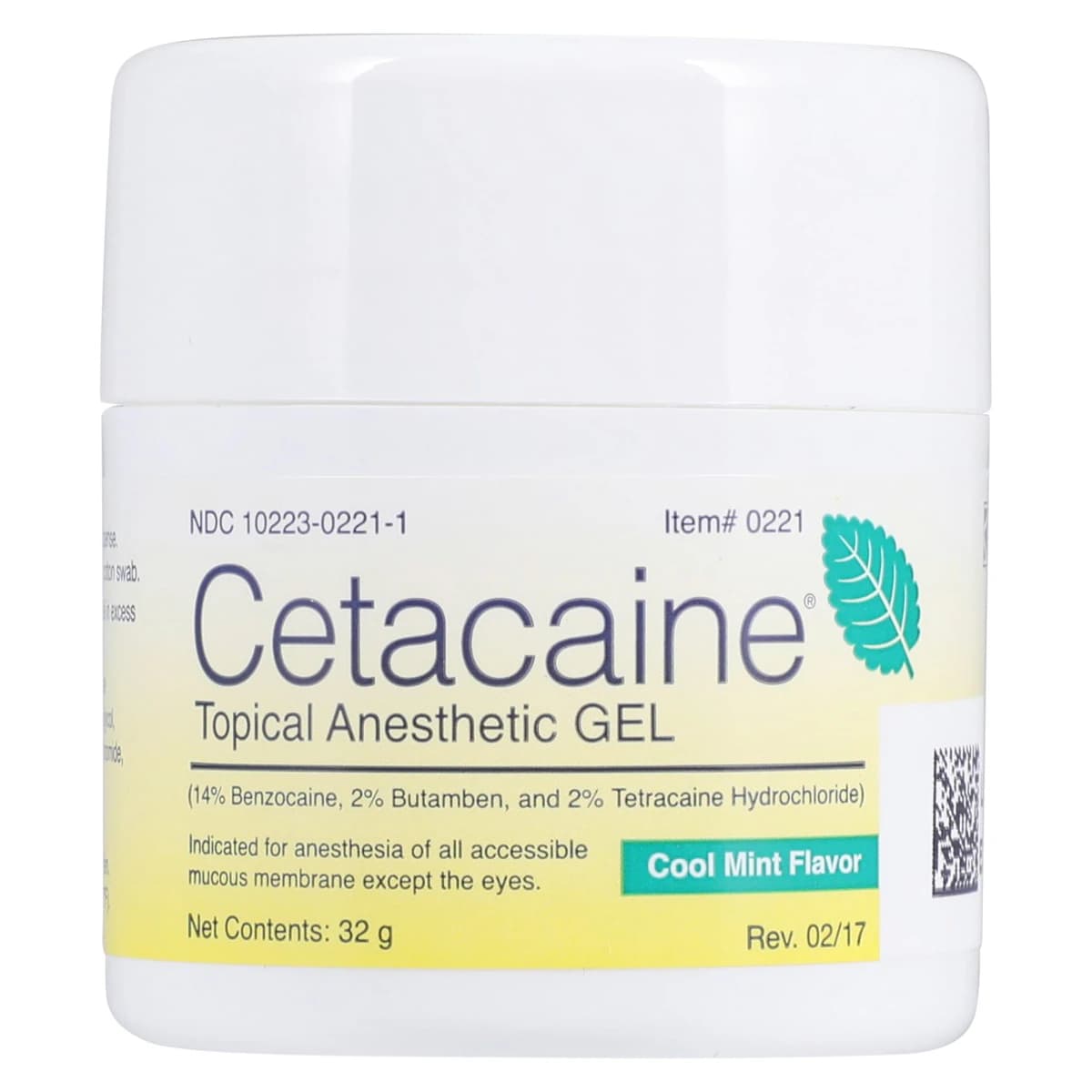 Cetacaine Topical Anesthetic Gel, Cool Mint, 32 g Pump-Top Jar, 0221 thumbnail 3