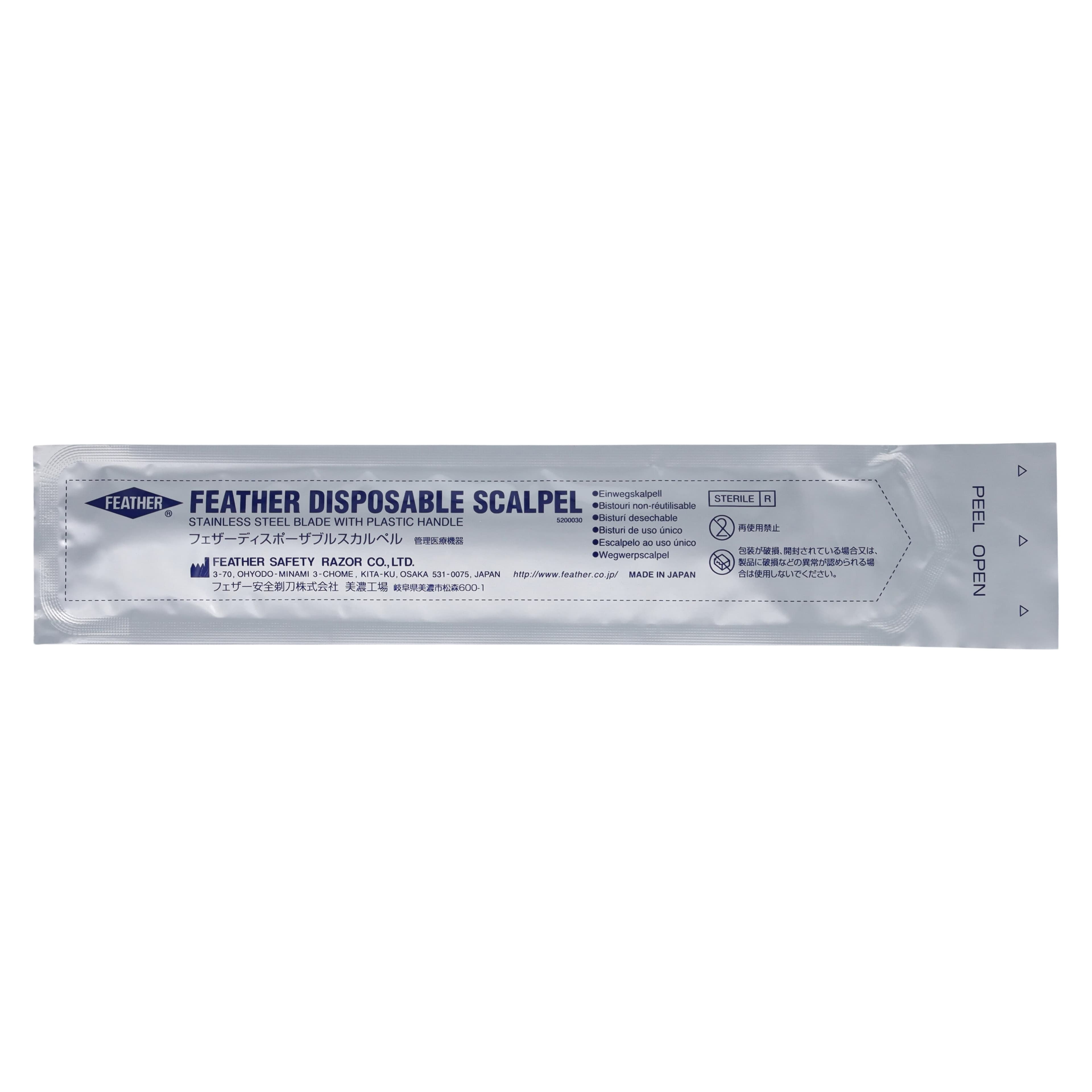 Feather Disposable Surgical Scalpel with Blade, Sterile, Single-Use thumbnail 2