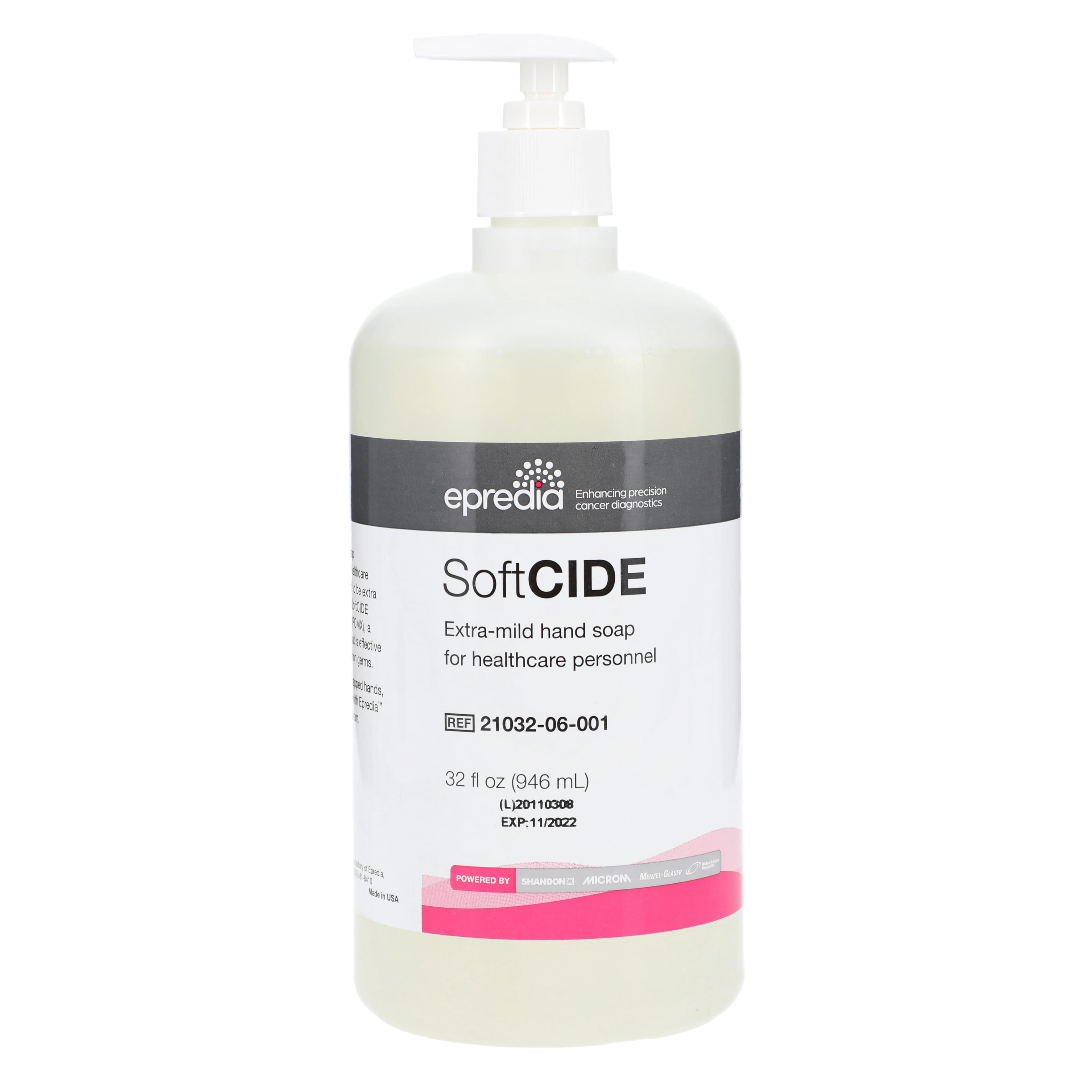 SoftCide Gel Soap with Pump, 32 oz, 1% Chloroxylenol PCMX / 0.3% Triclosan, 6/Case - Softcide Soap w/Pump - Image 1
