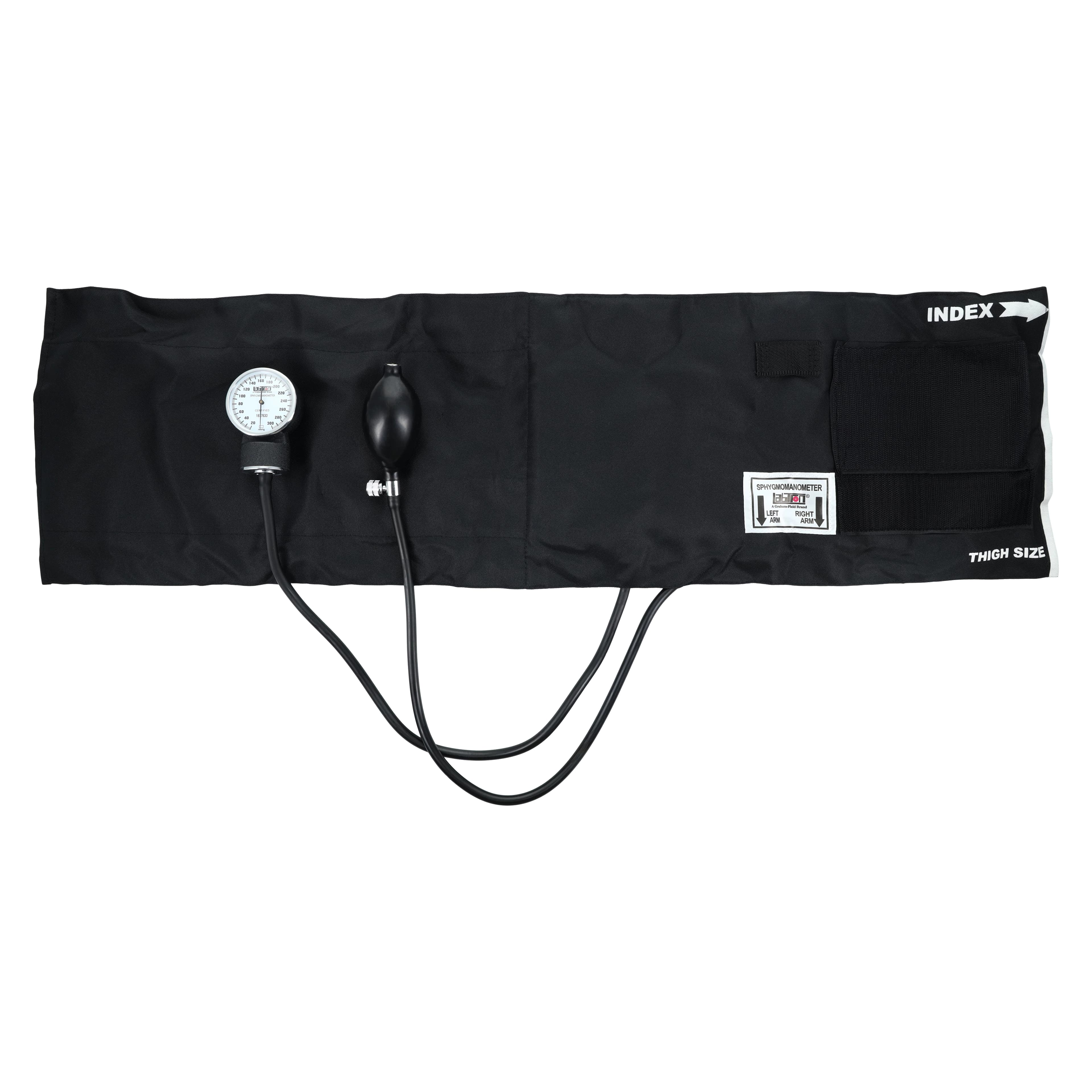 Graham-Field Patricia Aneroid Sphygmomanometer with Thigh Cuff, Black Latex, Dial Display thumbnail 3
