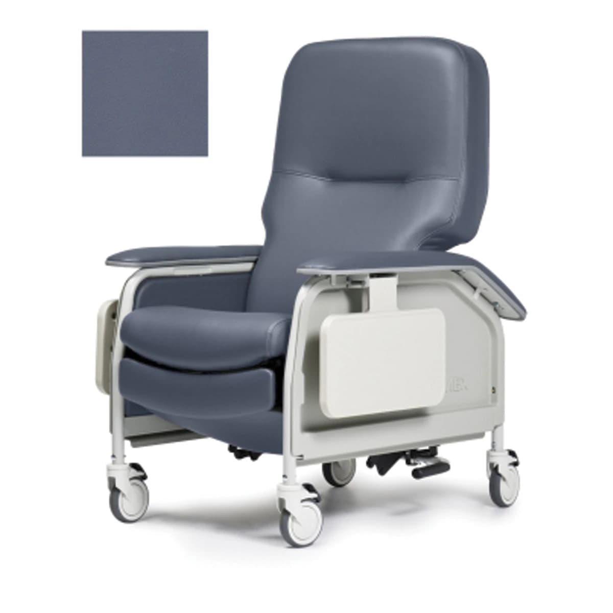 Lumex Deluxe Care Recliner, Clinical Care, Steel Frame, 350 lb Capacity, Blue Ridge - Lumex Deluxe Care Recliner - Image 1
