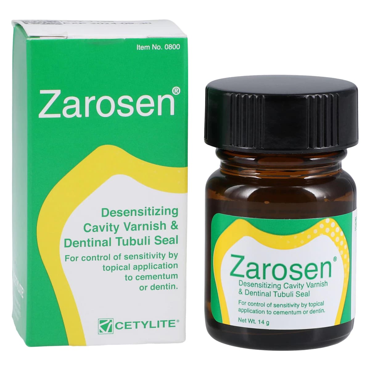 Zarosen Desensitizing Varnish and Seal, Strontium-Based, 14 g Bottle, 0800 - Zarosen Desensitizing Varnish and Seal, 14 g, 1/Pk - Image 1