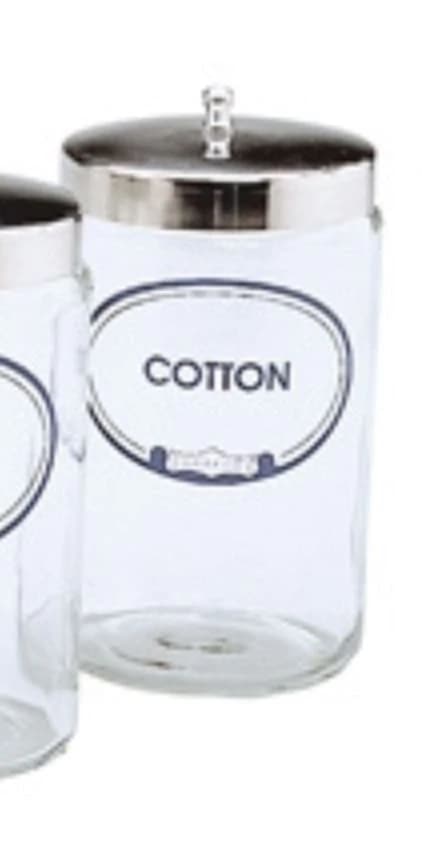 Graham-Field Cotton Jar with Cover, Clear Glass, 1.6L - Cotton Jar w/Cover - Image 1