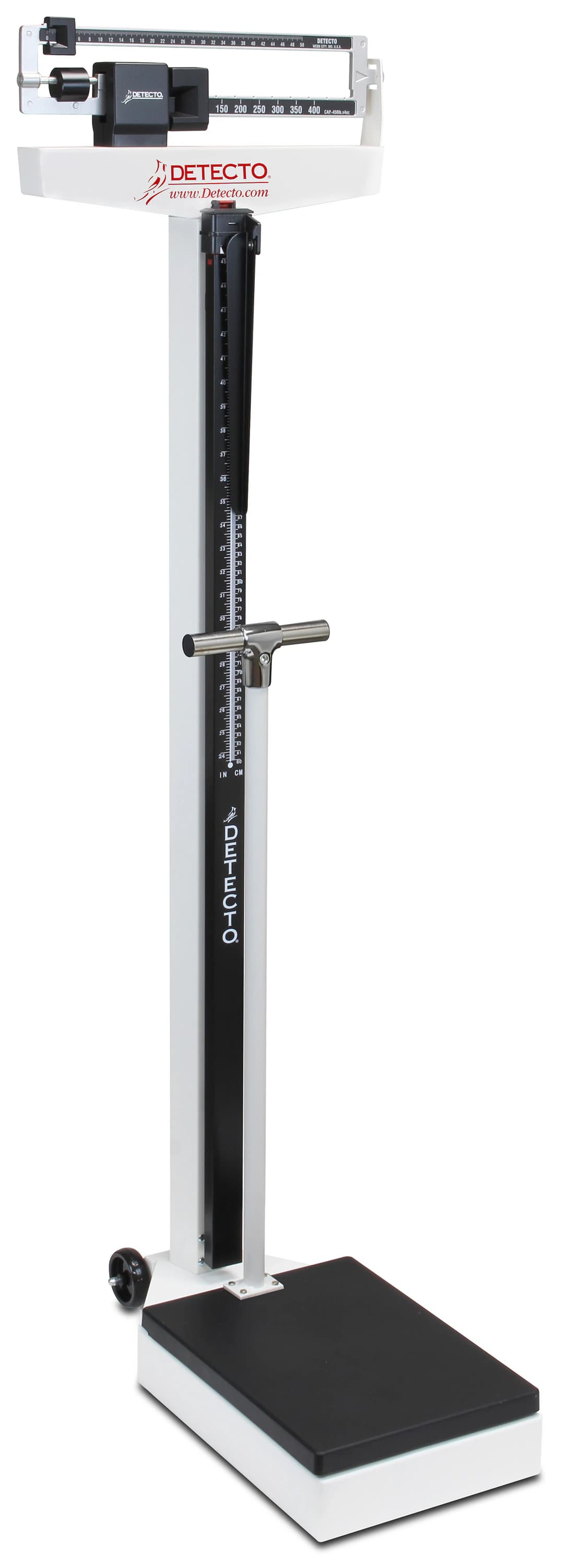 Detecto Physician Scale with Height Rod and Post, 400 lb Capacity, Mechanical thumbnail 2