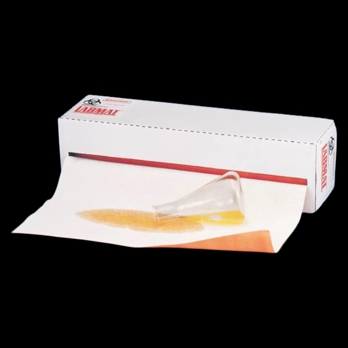 Bel-Art Labmat Absorbent Benchtop Liner, Orange, 20" x 50' Roll - Labmat Liner Absorbent Orange - Image 1