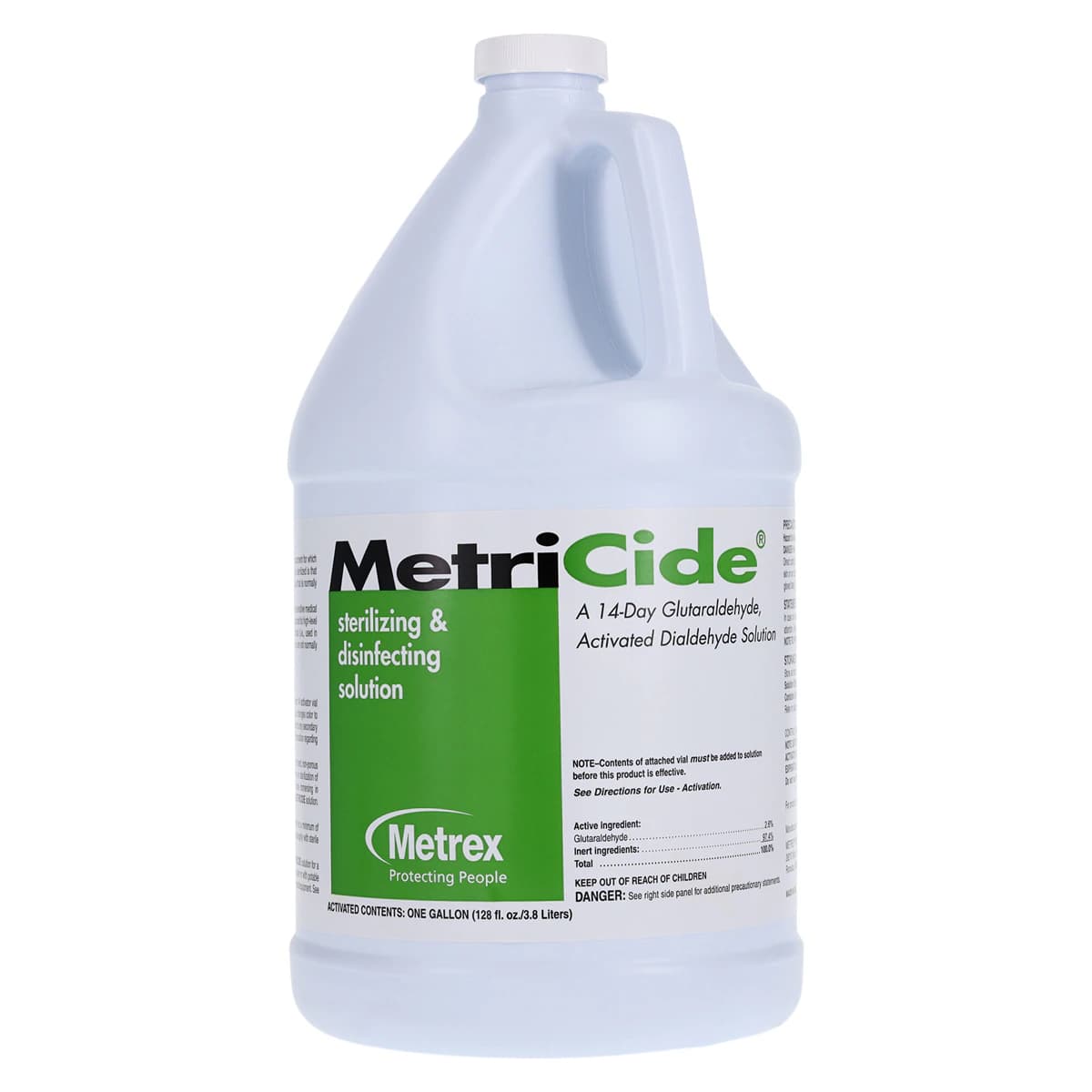 Metrex MetriCide 14-Day High-Level Disinfectant & Sterilant, 2.6% Glutaraldehyde, 1 Gallon (3.785 L) with Activator thumbnail 2