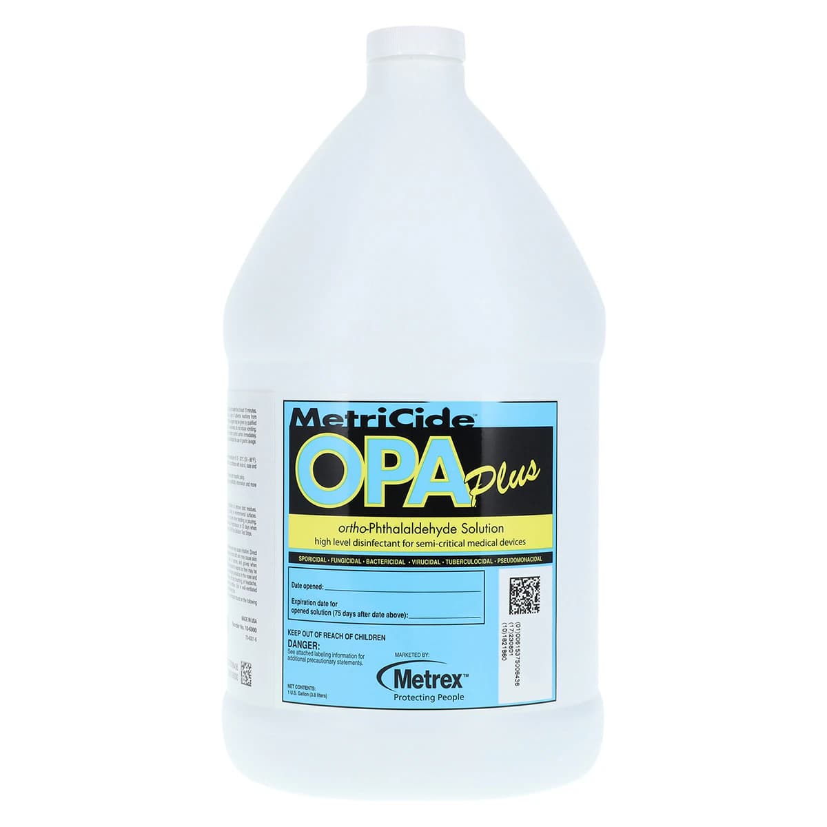 MetriCide OPA Plus High-Level Disinfectant, 0.6% Ortho-Phthalaldehyde, 1 Gallon Bottle - MetriCide OPA Plus, high-level disinfectant, Kills Tuberculosis, Hepatitis - Image 1