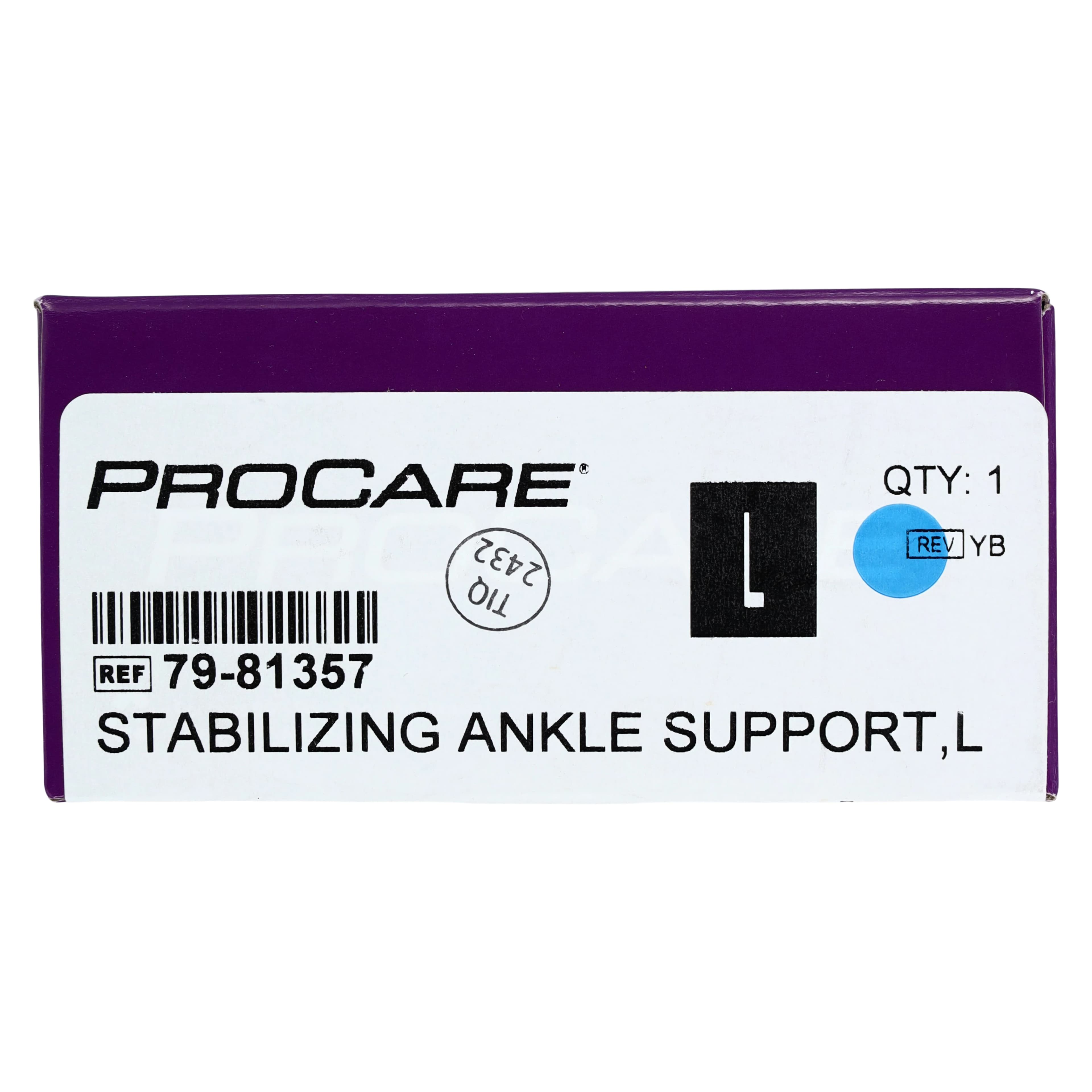 Procare Stabilizing Support Ankle Brace, Nylon, Adult Large (13-14"), Left/Right thumbnail 7