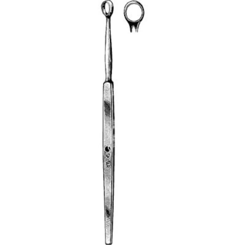 Sklar Instruments Fox Dermal Curette, 5-1/2", Stainless Steel, Non-Sterile, Each - Curette Fox Dermal - Image 1