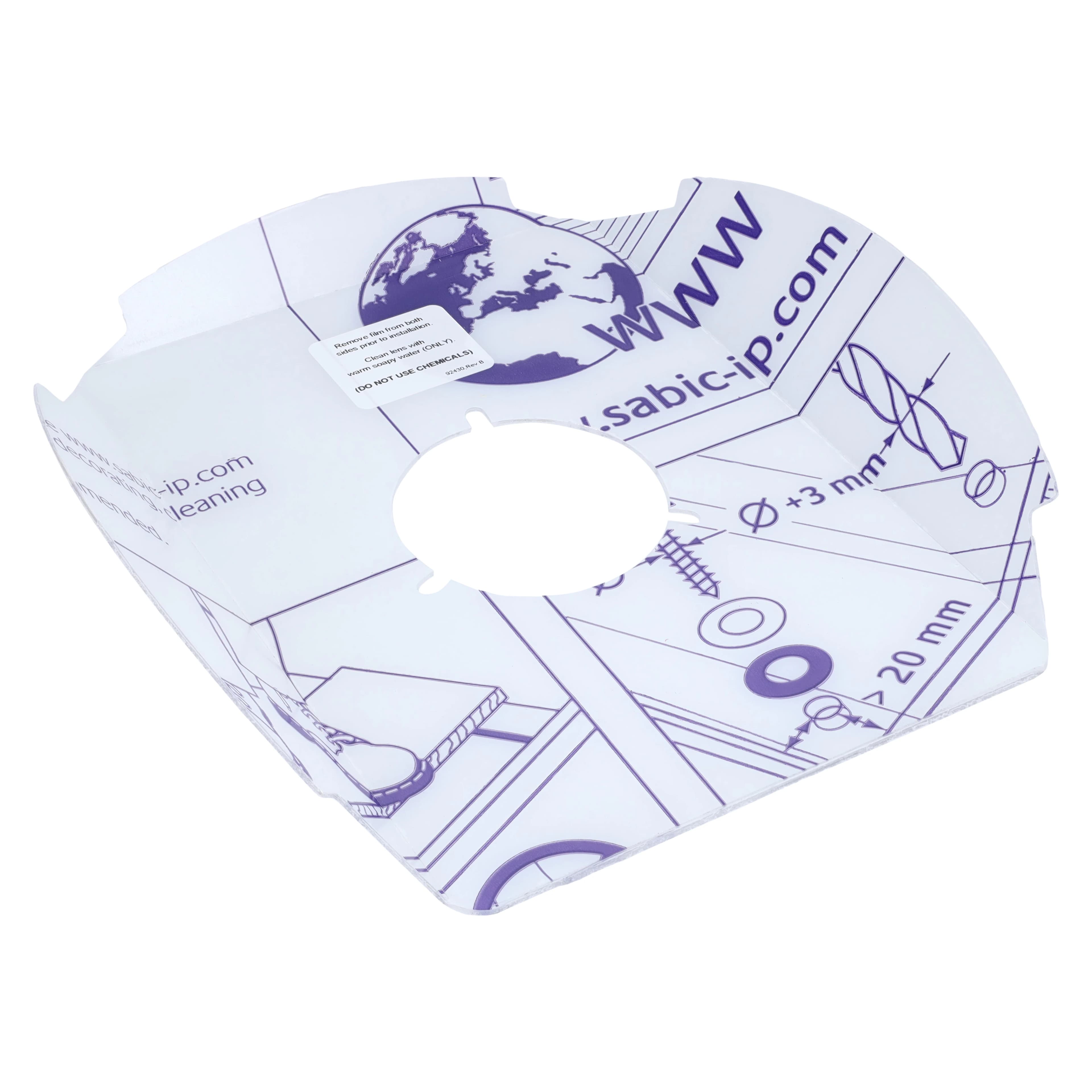 DCI International Lens Splash Shield for Marus/Ritter Straight Dental Light, Model 8602, 1/Pk thumbnail 2
