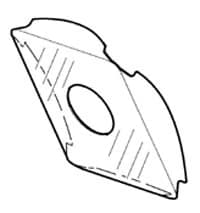 DCI International Lens Splash Shield for Marus/Ritter Straight Dental Light, Model 8602, 1/Pk - Lens Splash Shield #8602 - Image 1