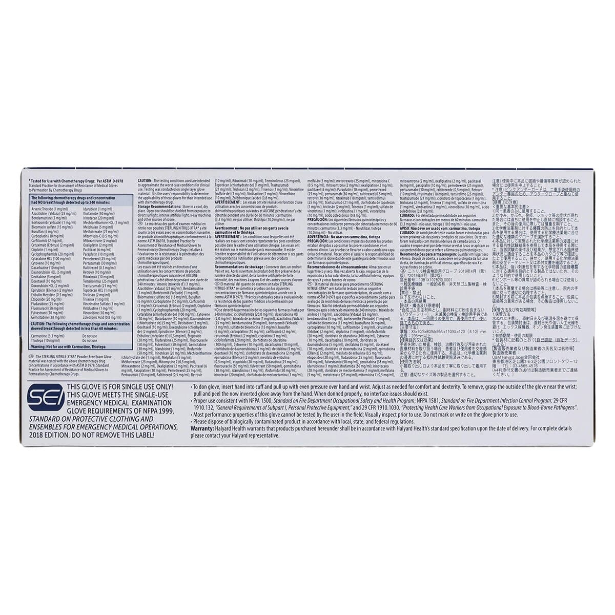 Sterling EC PF Nitrile Glove, Powder Free, Non-Sterile, Medium, Gray, Chemo Approved thumbnail 4