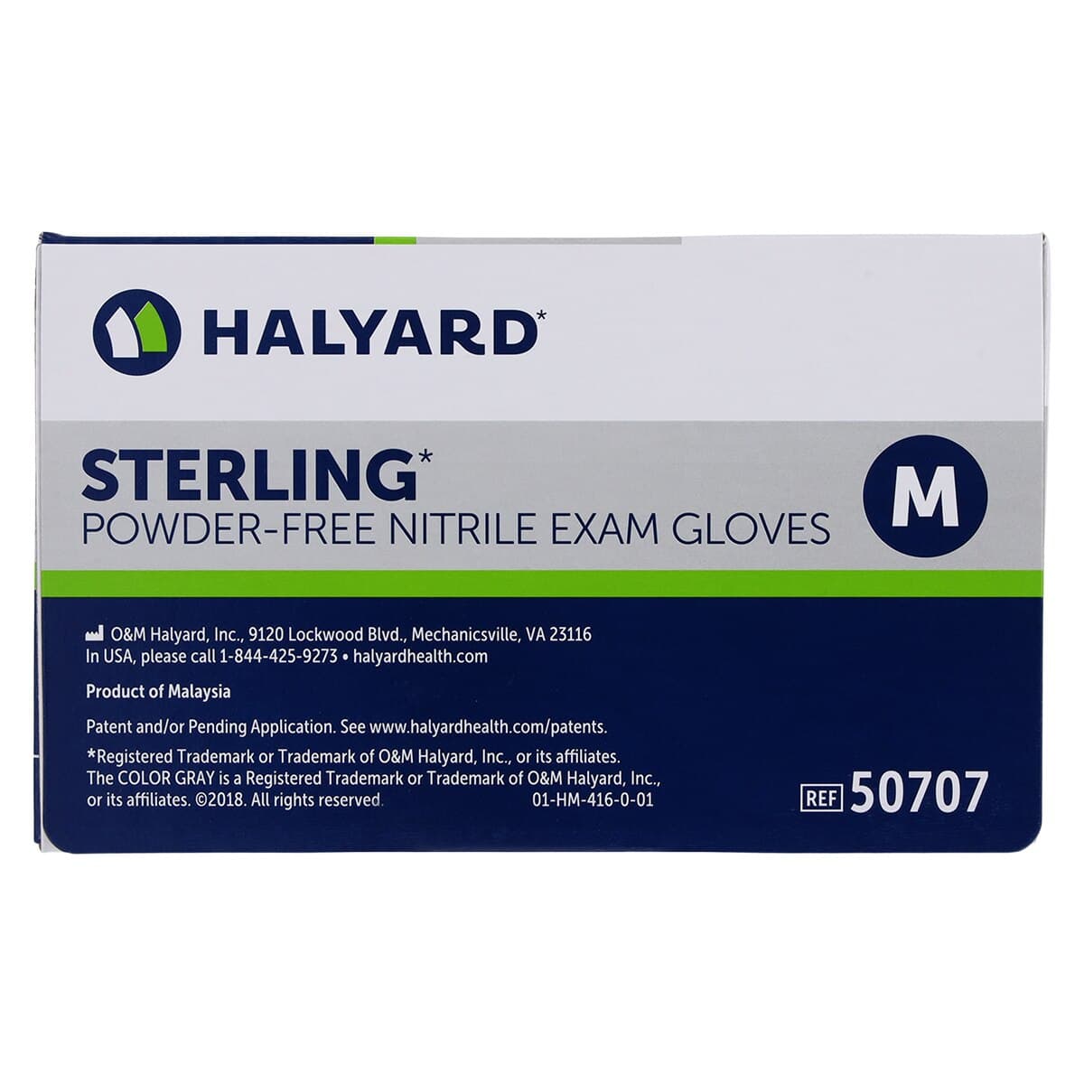 STERLING Nitrile Exam Gloves, Powder Free, Non-Sterile, Medium, White, 200/Box thumbnail 5
