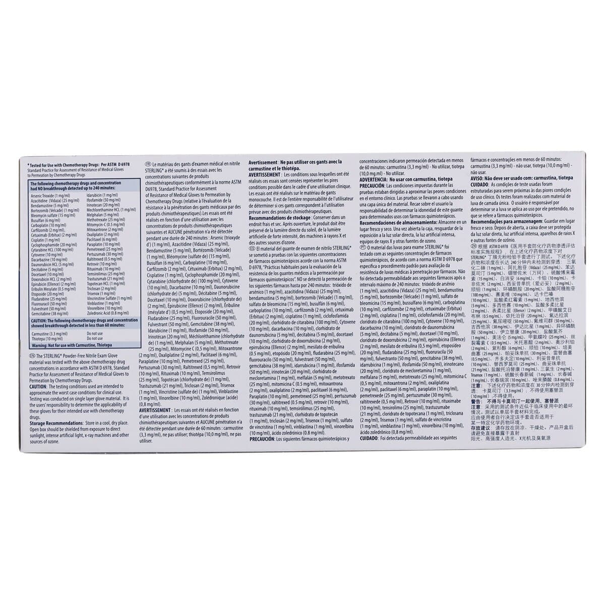 STERLING Nitrile Exam Gloves, Powder Free, Non-Sterile, Medium, White, 200/Box thumbnail 7