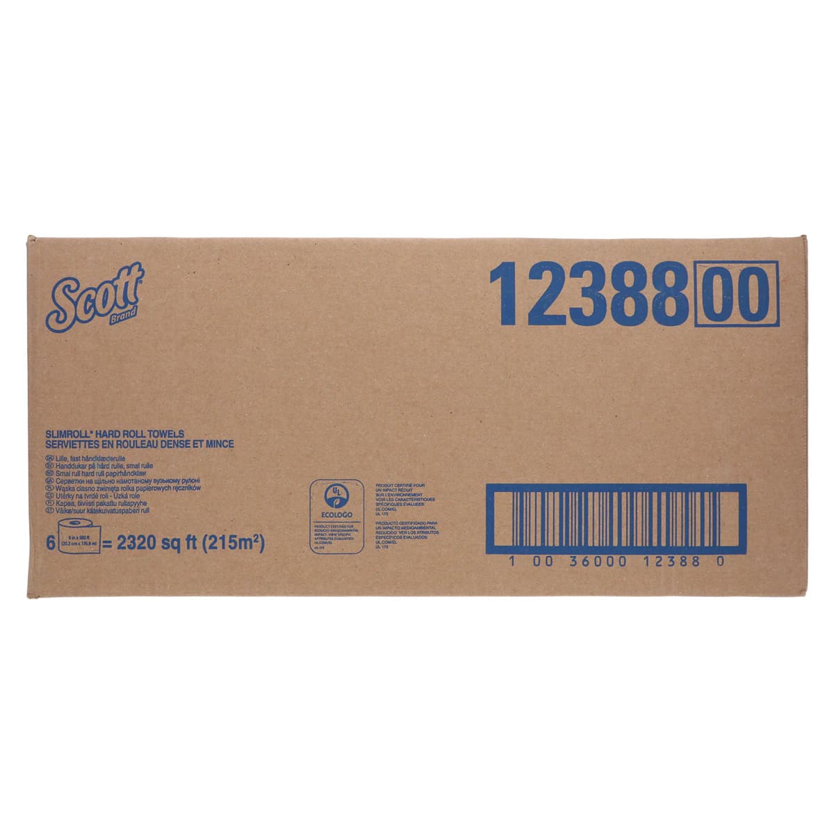 Scott Slimroll Hard Roll Towels, White, 8" x 580 ft, 6 Rolls/Case, 12388 thumbnail 3