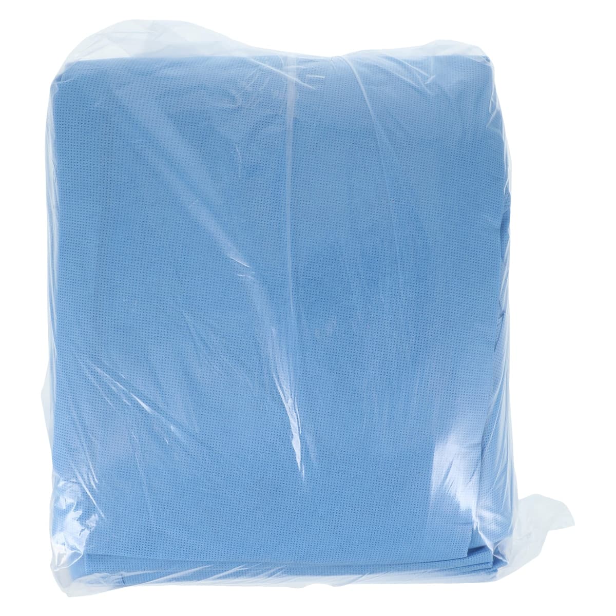O & M Halyard Procedure Gown, Non-Sterile, 3-Layer SMS, Universal Size, White/Blue, Knee Length, Open Back, 10/Pack thumbnail 2