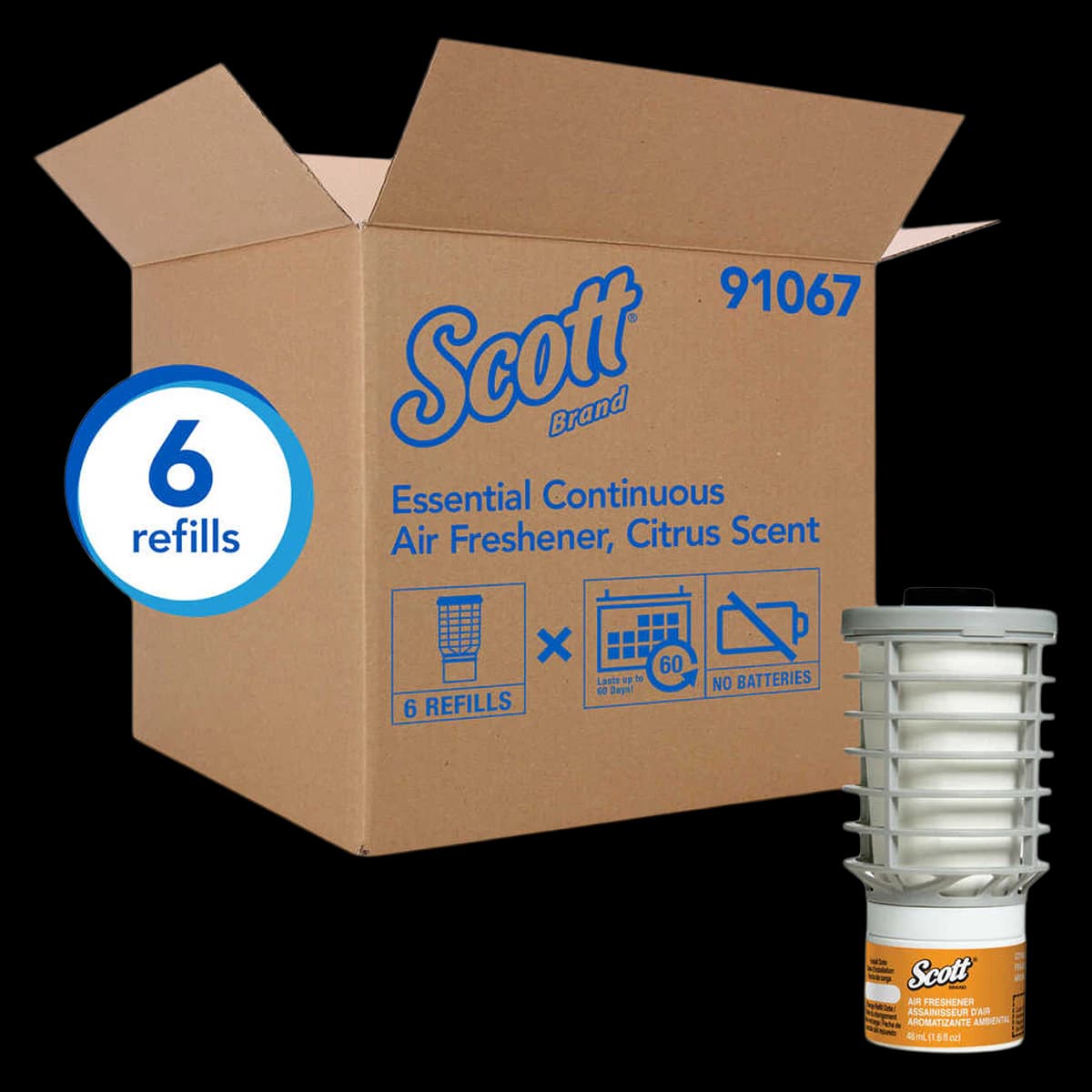 Kimcare Continuous AirFreshener, Citrus Scent, Each - Kimcare Continuous AirFreshnr - Image 1