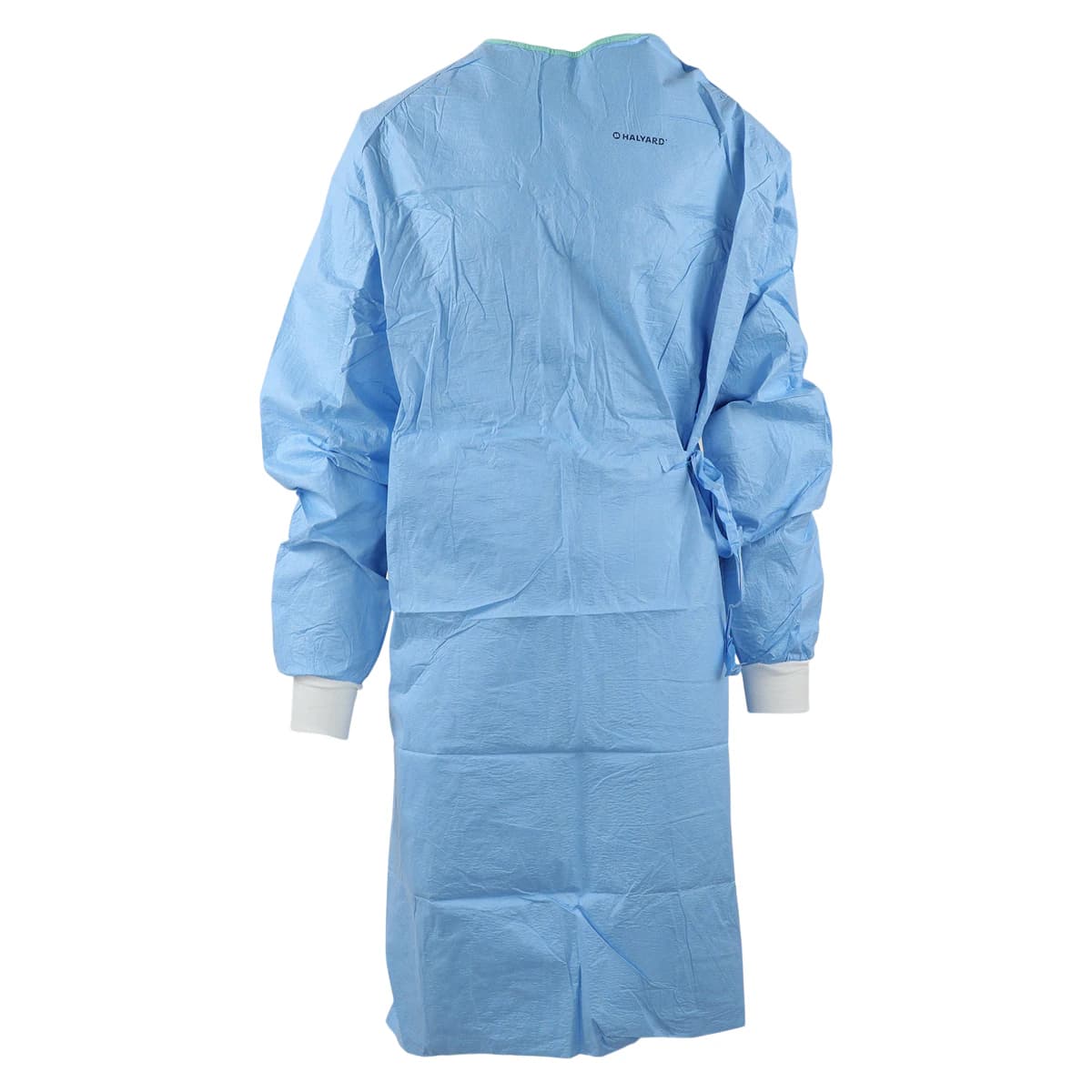 Halyard Aero Blue Disposable Surgical Gown, AAMI Level 3, Breathable, Standard/Large, Hook & Loop Neck, Raglan Sleeves, with Towel, Each - Gown Surg Aero Perf Strl AAMI3 - Image 1