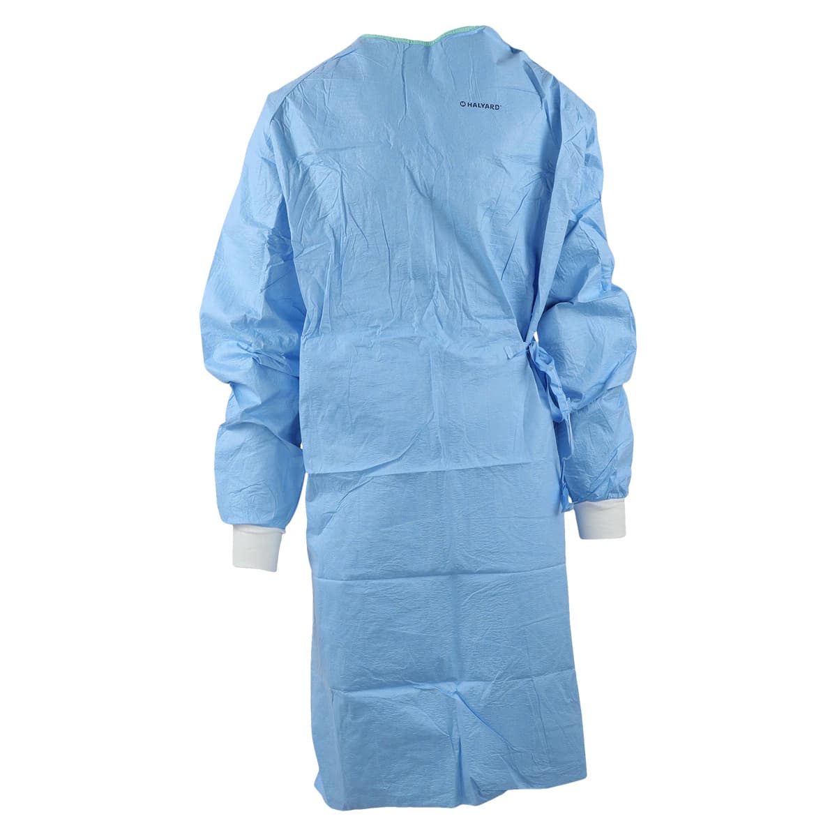 Halyard Aero Disposable Surgical Gown, AAMI Level 3, 3X-Large, Blue, Breathable, Full Back, Hook & Loop Neck, Knit Cuff, Long Raglan Sleeves, Each - Gown Surg Aero Perf Strl AAMI3 - Image 1