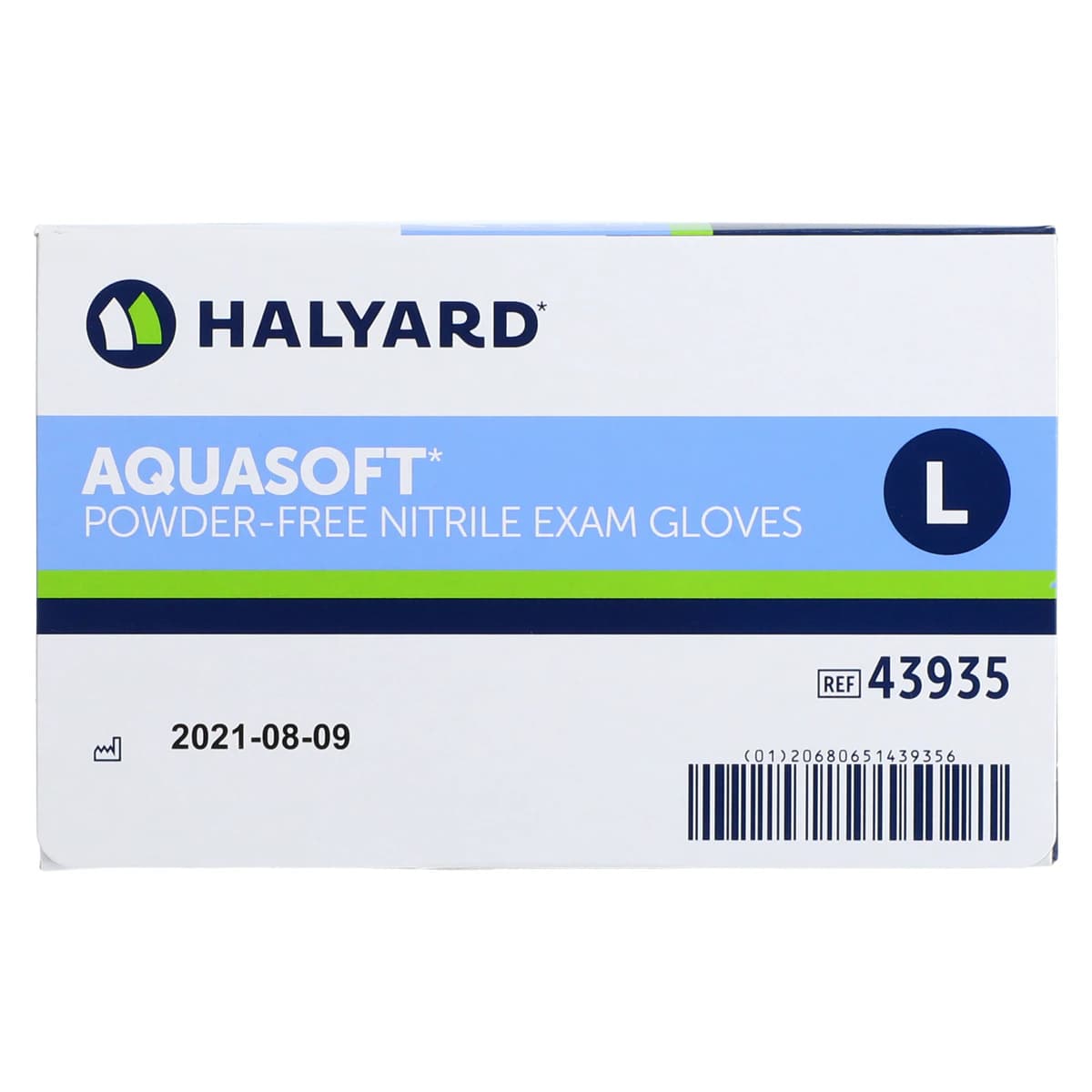 AQUASOFT* Nitrile Exam Gloves, Powder Free, Non-Sterile, Large, Blue, 300/Box thumbnail 5