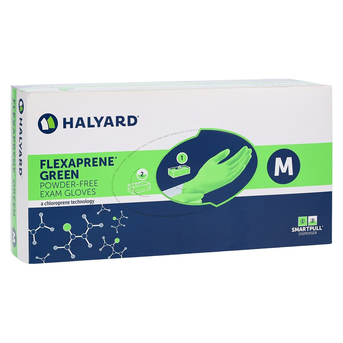 FLEXAPRENE GREEN Chloroprene Exam Gloves, Powder Free, Non-Sterile, Medium, Green, 200/Box thumbnail 4