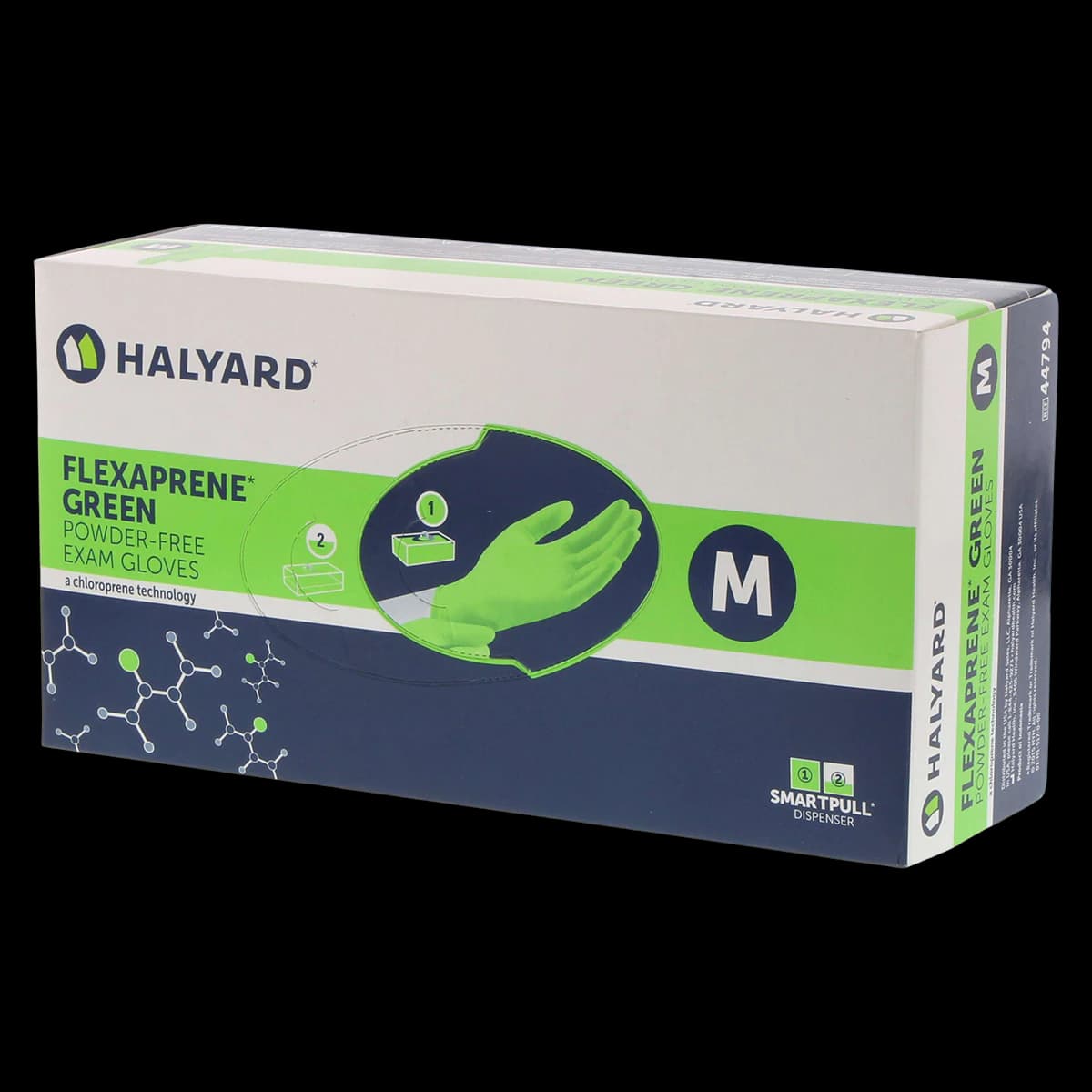 FLEXAPRENE GREEN Chloroprene Exam Gloves, Powder Free, Non-Sterile, Medium, Green, 200/Box - FLEXAPRENE* GREEN Chloroprene Exam Gloves Medium Box of 200 - Image 1