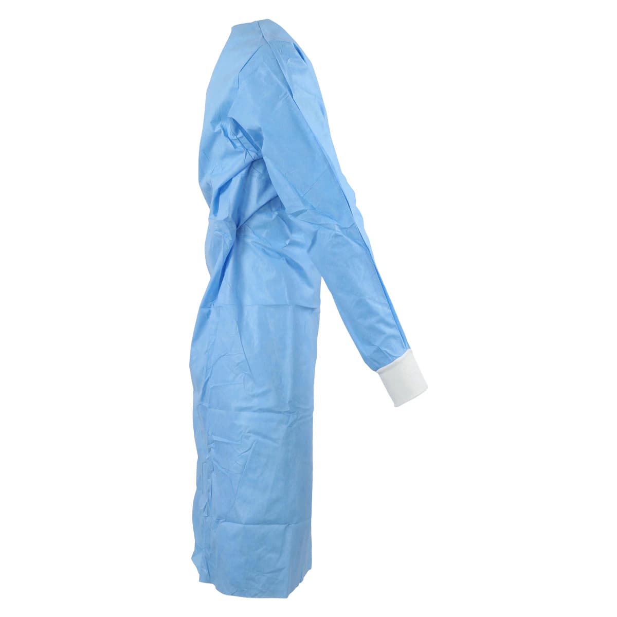 O & M Halyard Evolution 4 Disposable Non-Reinforced Surgical Gown, SMS Fabric, Standard/X-Large, Blue/Yellow Neckband, Set-In Sleeves with Towel, 32/Case thumbnail 2