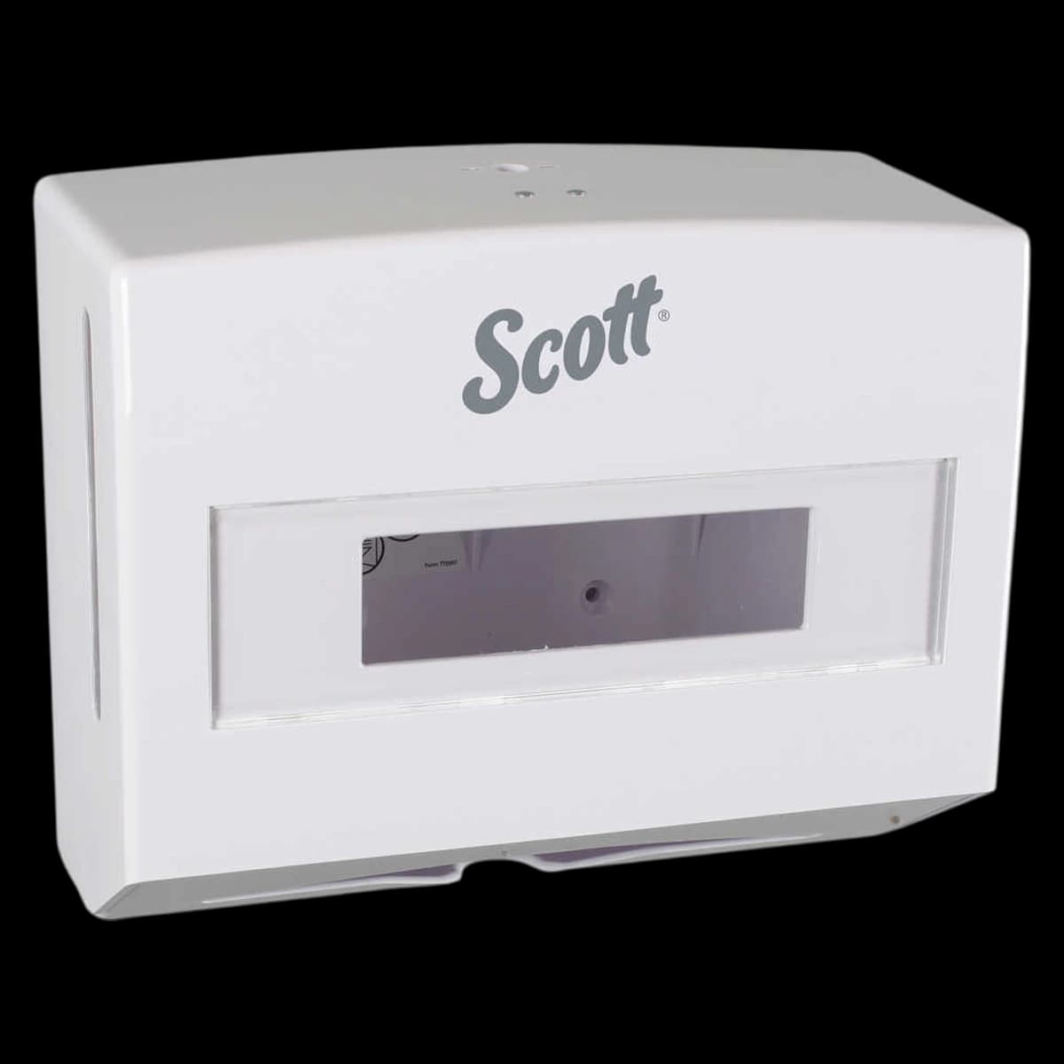 Scottfold Paper Towel Dispenser, White Plastic, Wall Mount, 10.75 x 9 x 4.75 in - Scottfold Towel Dispenser - Image 1