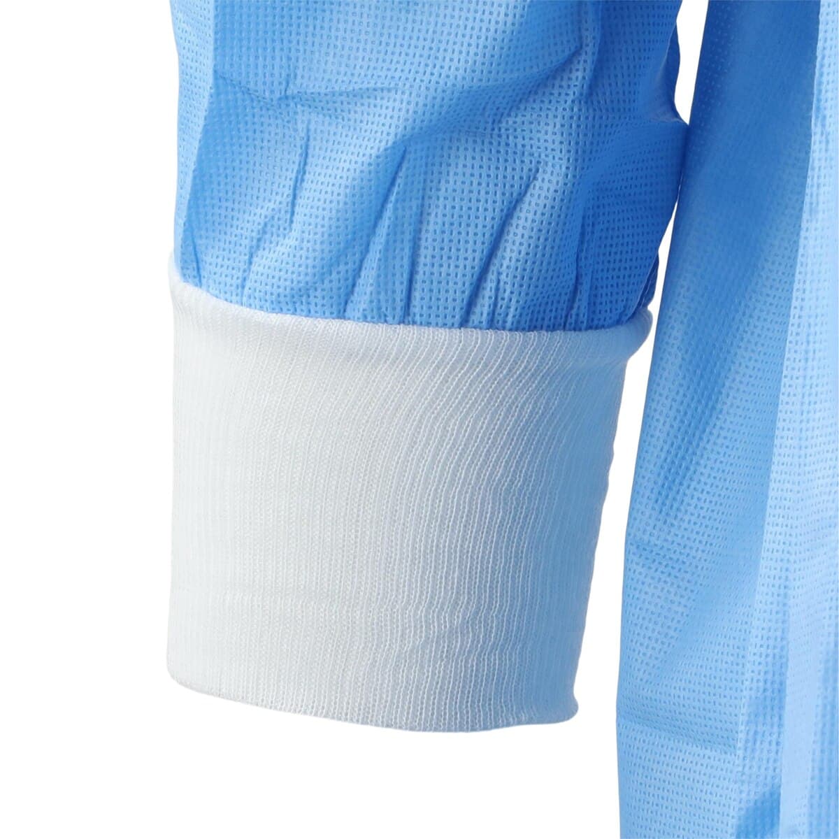 O & M Halyard Evolution Set-In-Sleeve Non-Reinforced Surgical Gown, Large, Latex-Free, Non-Fluid Resistant, Sterile, SMS, Blue/Yellow Neckband, 36/Case thumbnail 4