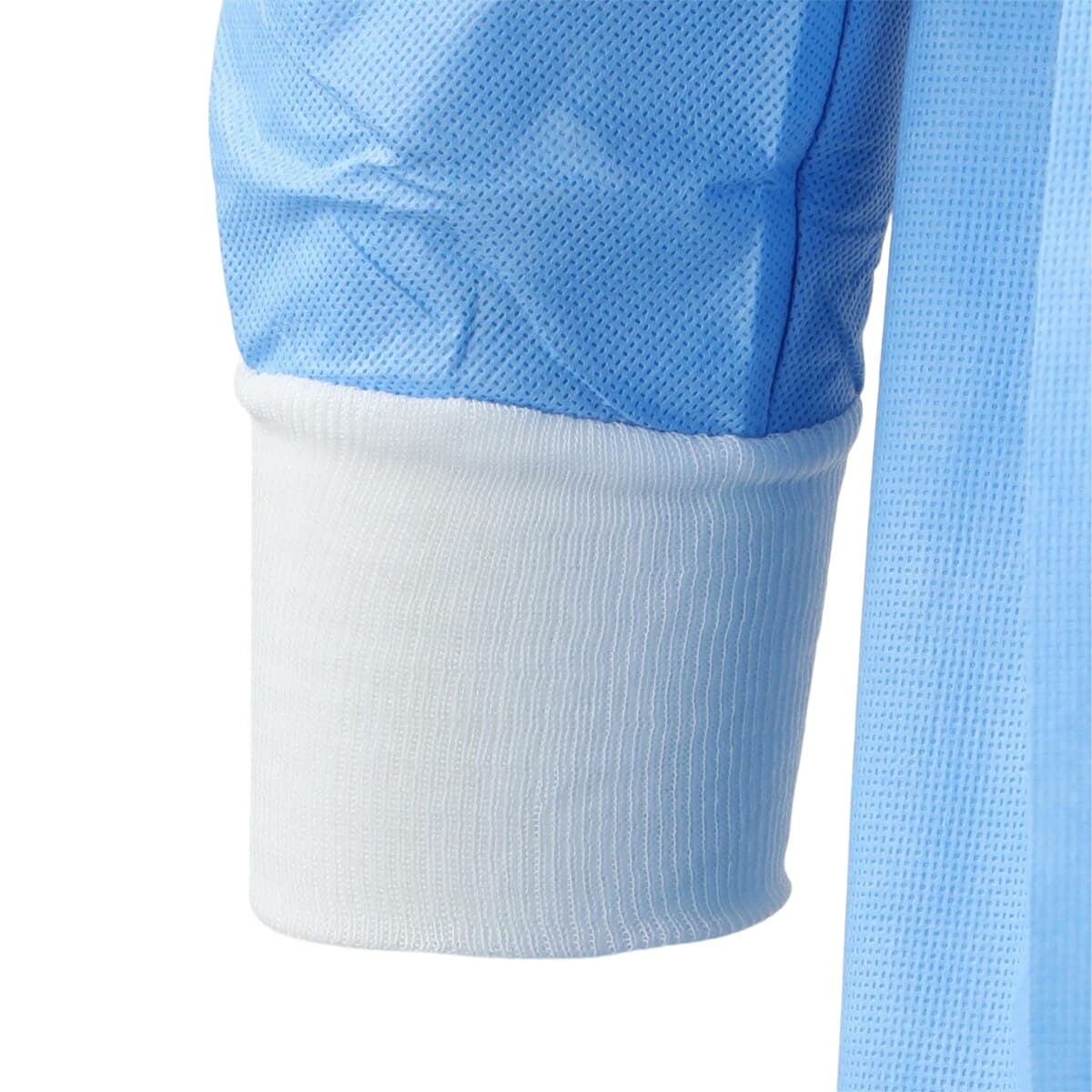 O & M Halyard Ulta Reinforced Surgical Gown, SMS Fabric, Sterile, Small, Blue/Green, Hook & Loop Neck, Raglan Sleeves with Towel, 30/Case thumbnail 4
