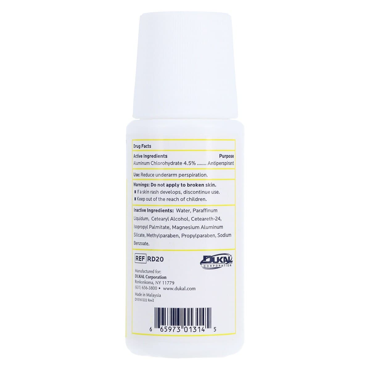 DawnMist Roll-On Deodorant, Unscented, 2 oz, 96/Case thumbnail 2