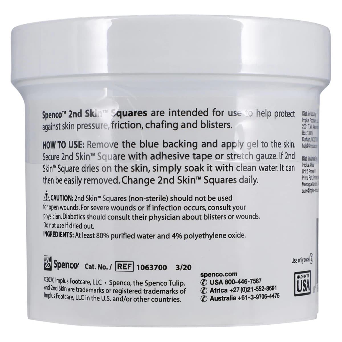 2nd Skin Blister Prevention Bandage Hydrogel, 1x1", Blue, Non-Sterile, 200/Jar thumbnail 2