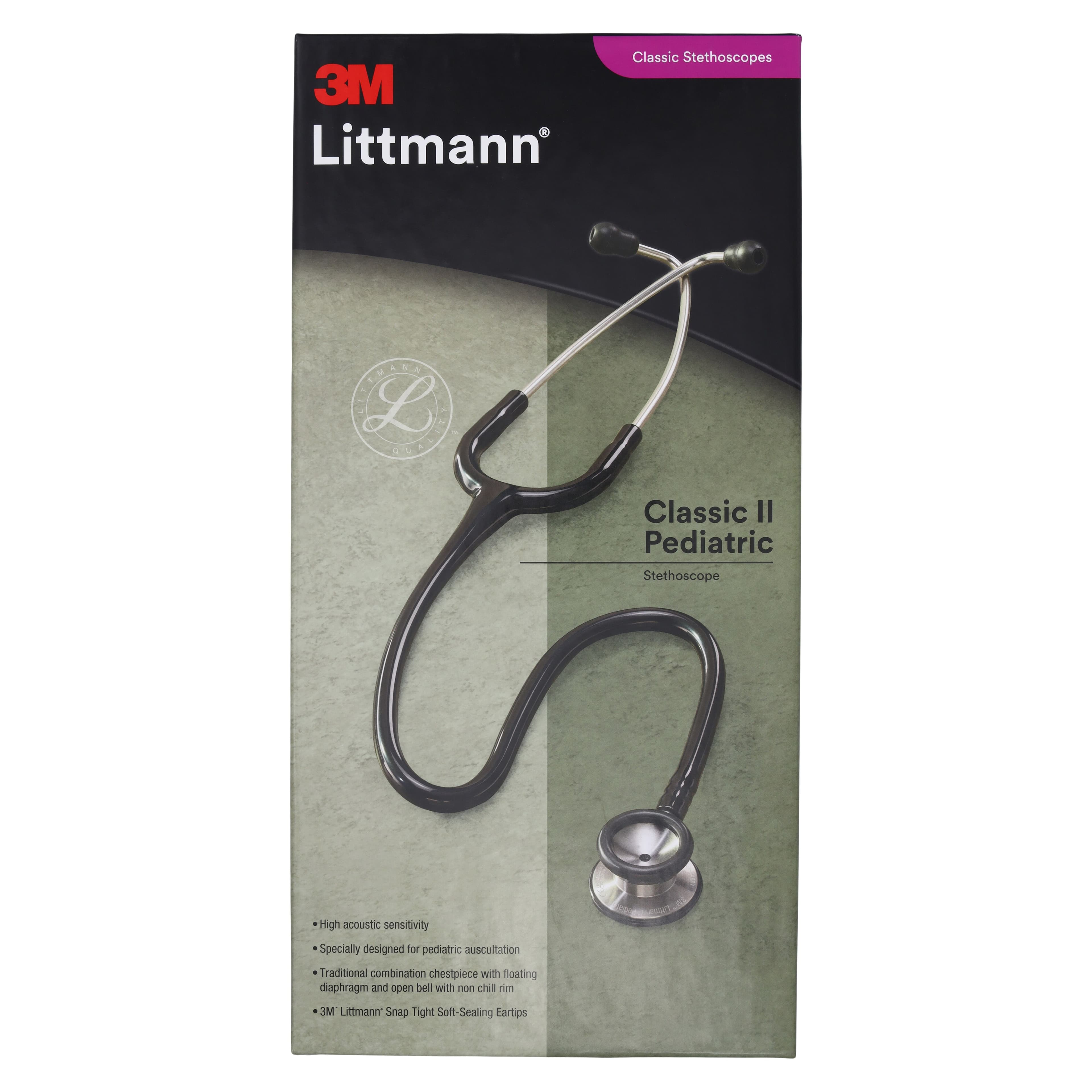 3M Littmann Classic II Pediatric Stethoscope, Caribbean Blue, Single Lumen Tubing, 28 inch thumbnail 6