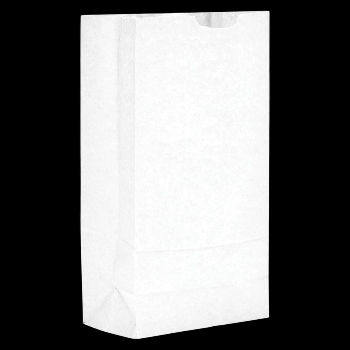 Lagasse Grocery Paper Bag #10, White, 500/Case - Bag Grocery Paper #10 - Image 1