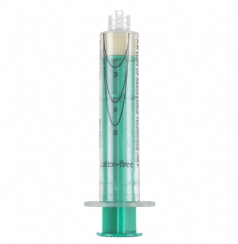 B. Braun Perifix Loss of Resistance (LOR) Syringe, 8cc, Plastic, No Dead Space, Sterile, Latex-Free, Luer Lock, 50/Case - Syringe LOR Plastic LL - Image 1